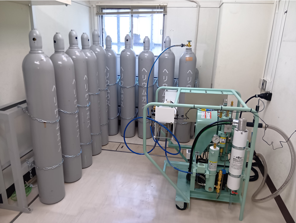 惑星研 ボンベと圧縮機